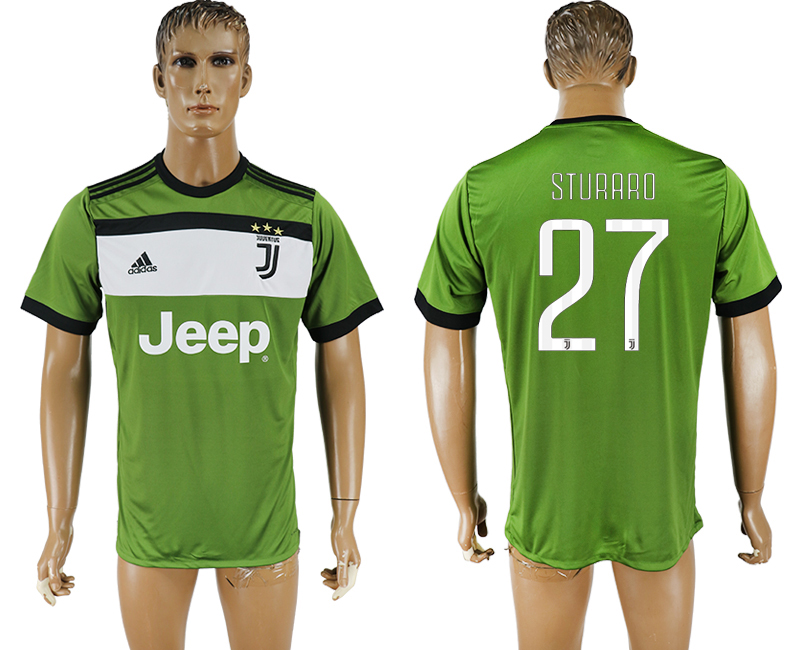 2017-2018 Juventus F.C. STURARO #27 football jersey green