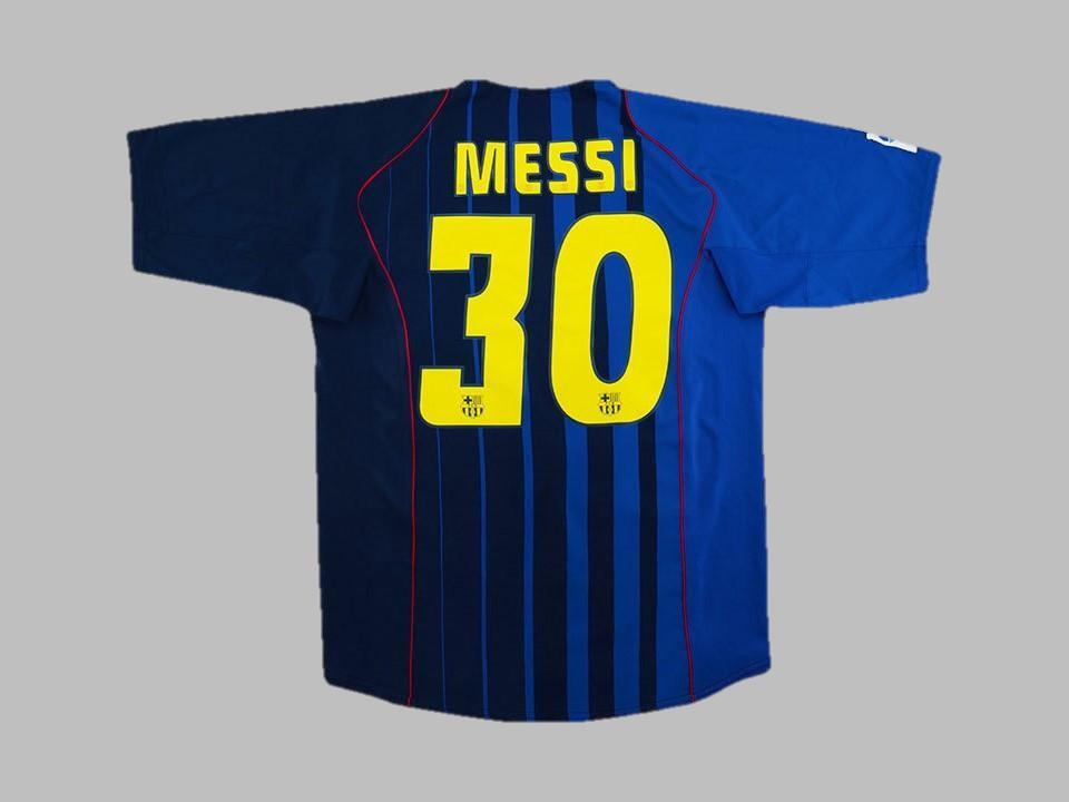 Barcelona 2004 2005 Messi 30 Away Shirt