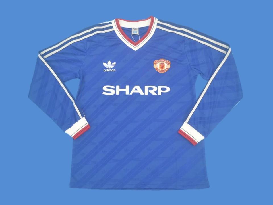 Manchester United 1986 1988 Away Jersey Long Sleeve