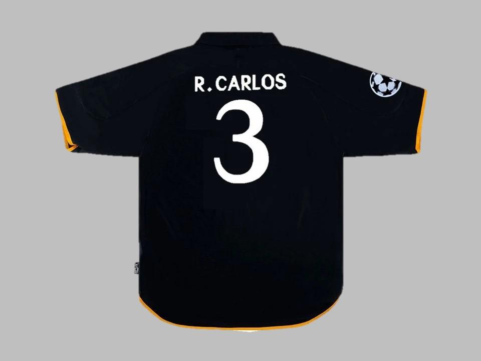 Real Madrid 1999 2000 Roberto Carlos 3 Ucl Final Home Shirt