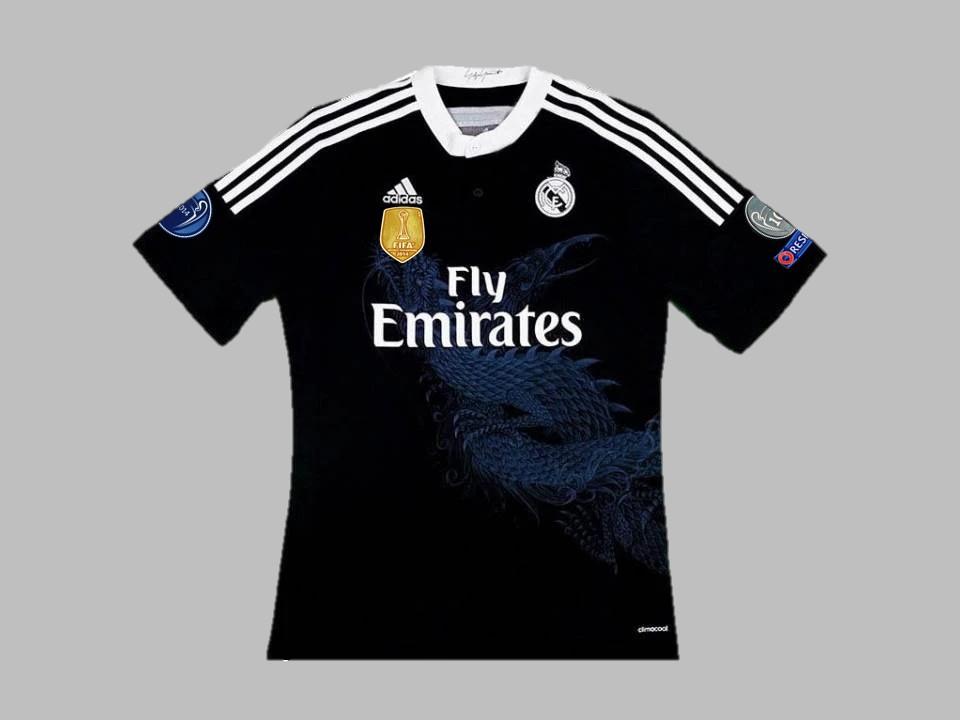 Real Madrid 2014 2015 Away Black Shirt