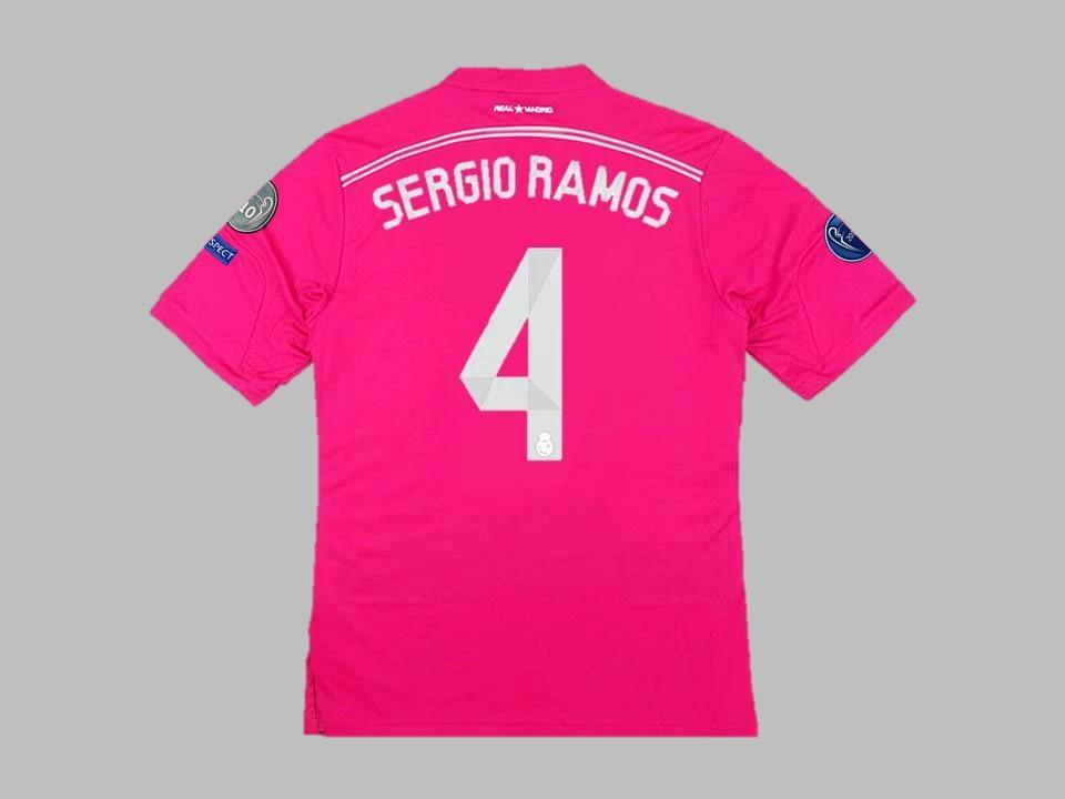 Real Madrid 2014 2015 Sergio Ramos 4 Away Shirt