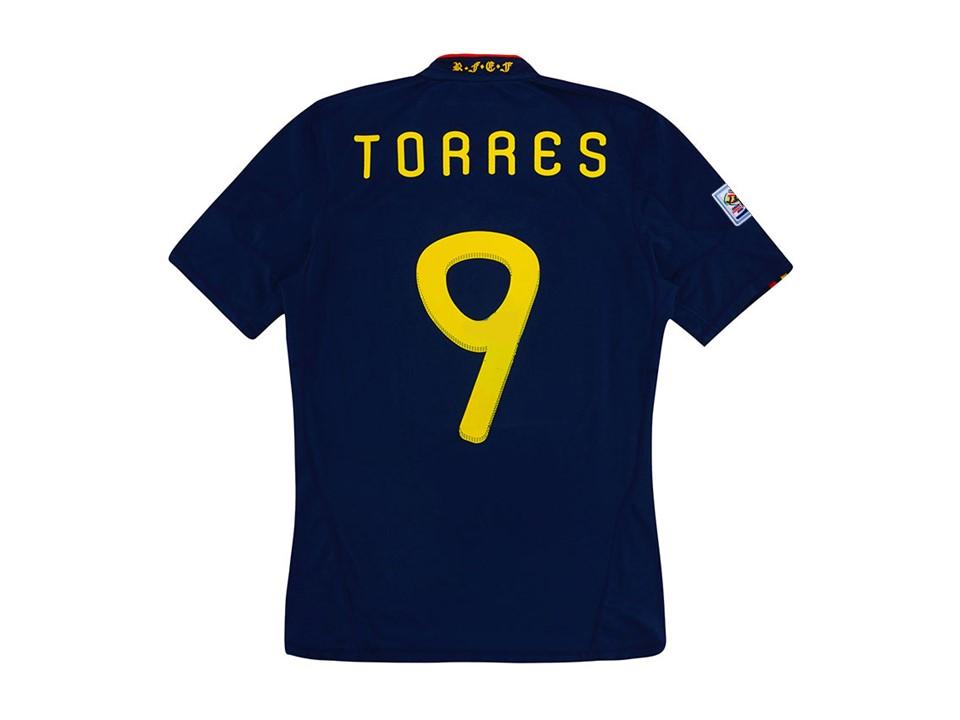 Spain 2010 Espaa Torres 9 World Cup Final Away Football Shirt Soccer Jersey